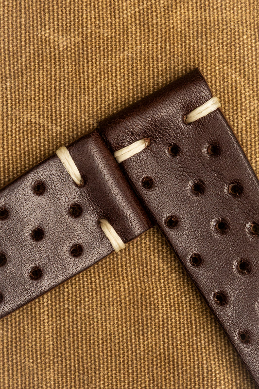 Cinturino "Rally" in Cuoio liscio - Testa di Moro