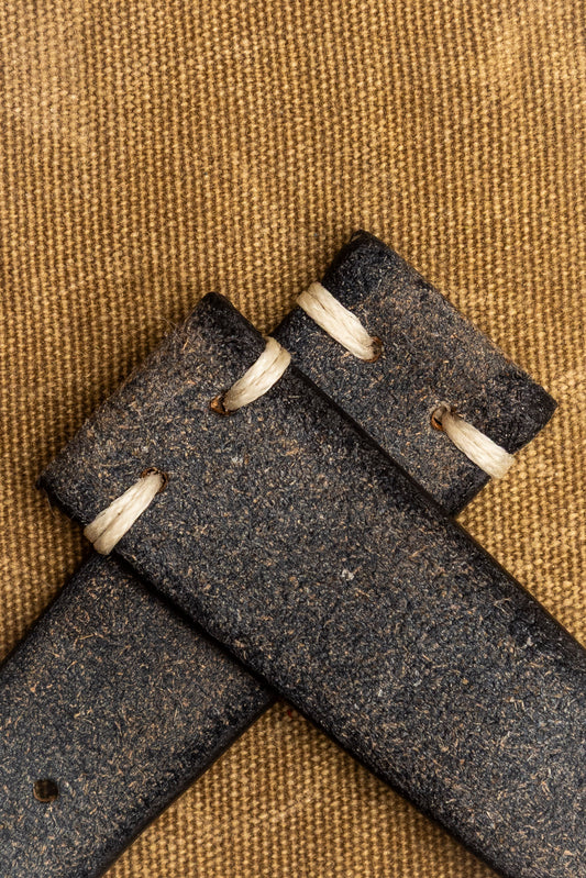 Cinturino "Crosta Vintage" tinto a mano - Blue Navy