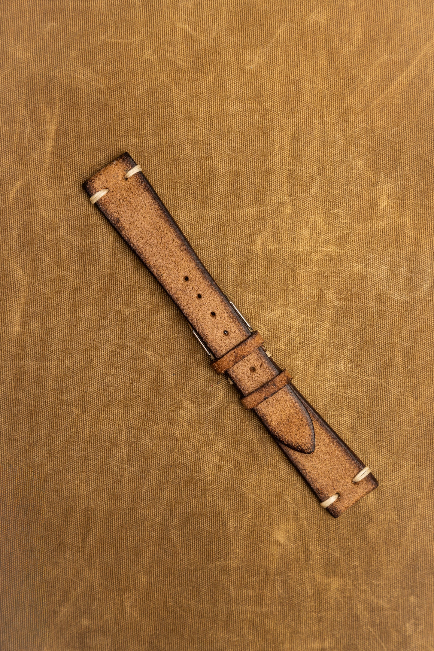 Cinturino "Crosta Vintage" tinto a mano - Beige Vintage