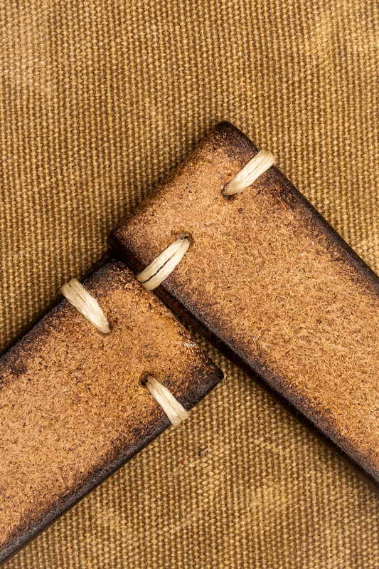 Cinturino "Crosta Vintage" tinto a mano - Beige Vintage