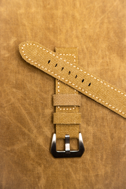 Cinturino "Vintage Canvas" - Sabbia