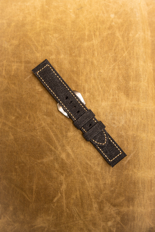 Cinturino "Vintage Canvas" - Nero
