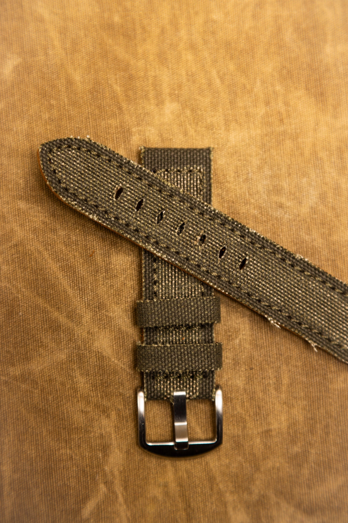 Cinturino "Vintage Canvas" - Verde Militare